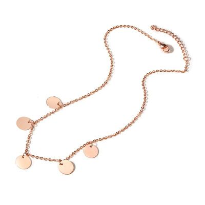 Casablanca rose gold | Engraved stainless steel necklace