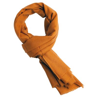 Dark golden cahmere scarf