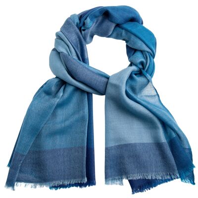Blue checkered scarf