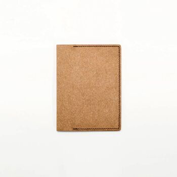 Porte passeport en cuir recyclé - Crème 3