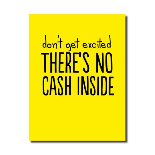 No cash inside