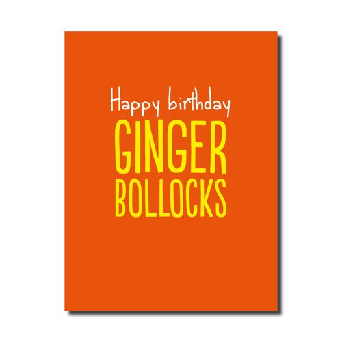 Ginger bollocks