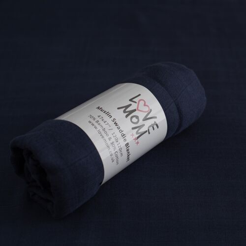 Navy Swaddle