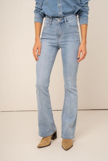 Jeans Emma Flare BLEU CIEL 3