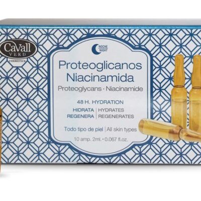 Ampollas Faciales Proteoglicanos Niacinamida Cavall Verd 10 u