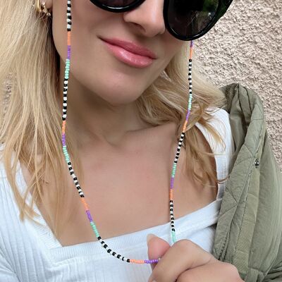 Beaded Chain Sunglasses, Colorful Chain Necklace, Glasses Holder, Eyeglasses Chain, Laces for Sunglasses, Gift for Her, (CHRISTI-LACES)