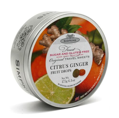 Sugar Free Citrus Ginger Drops