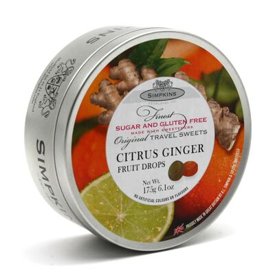 Sugar Free Citrus Ginger Drops