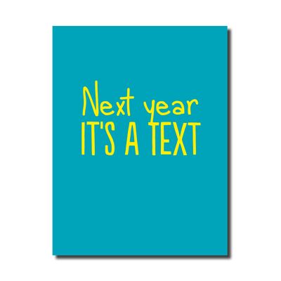 Next year text