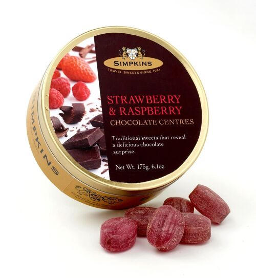Chocolate Centred Strawberry & Raspberry Drops