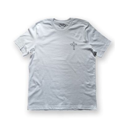 Black Talon Barbed Cross Tee (White)