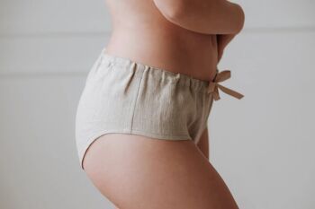 Buy wholesale NORA SET - Set of 2, Modest Organic Linen Panties, Plus Size  Women Boxer Briefs 
