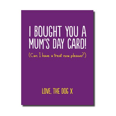 Bought card mums