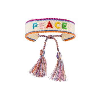 Bracelet déclaration PEACE 2