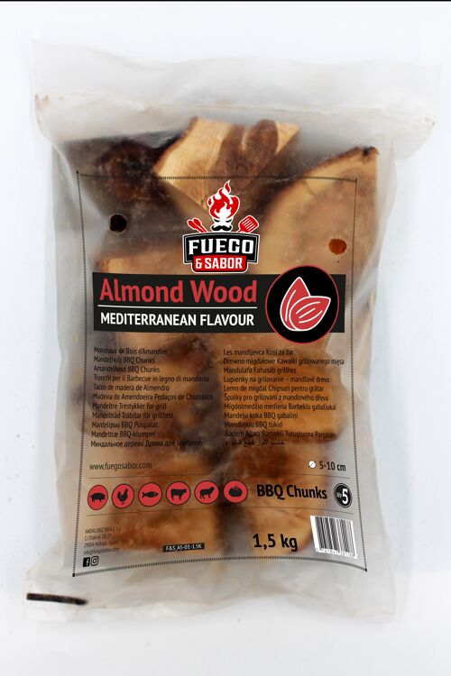 Almond Wood Smoking Chunks Nº5 x16