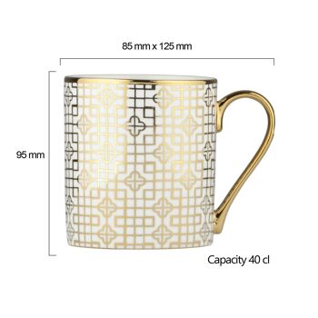 Mug Art Déco Doré 6