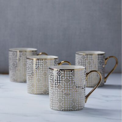 Mug Art Déco Doré
