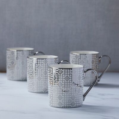 Mug Art Déco Platine