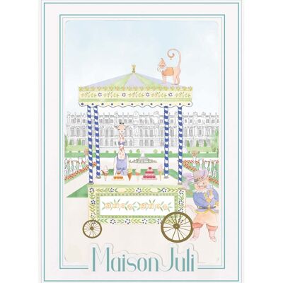 The ice cream trolley of Versailles for boys - unframed