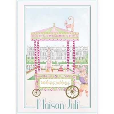 Le chariot à glaces de Versailles pour filles - sans cadre