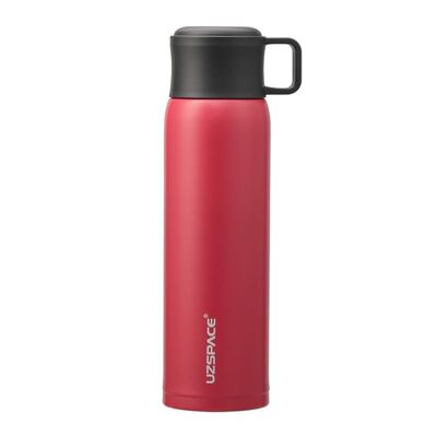 Termo uzspace x5 office con taza 470 ml. rojo