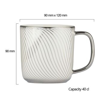 Tasse Swirl Platine 6