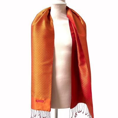 The Diamond Luxury Orange Silk Krama