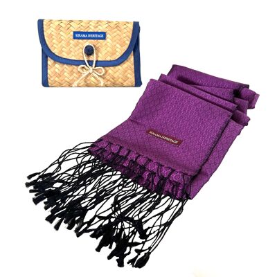 Der Jasmin Luxury Amethyst Silk Krama