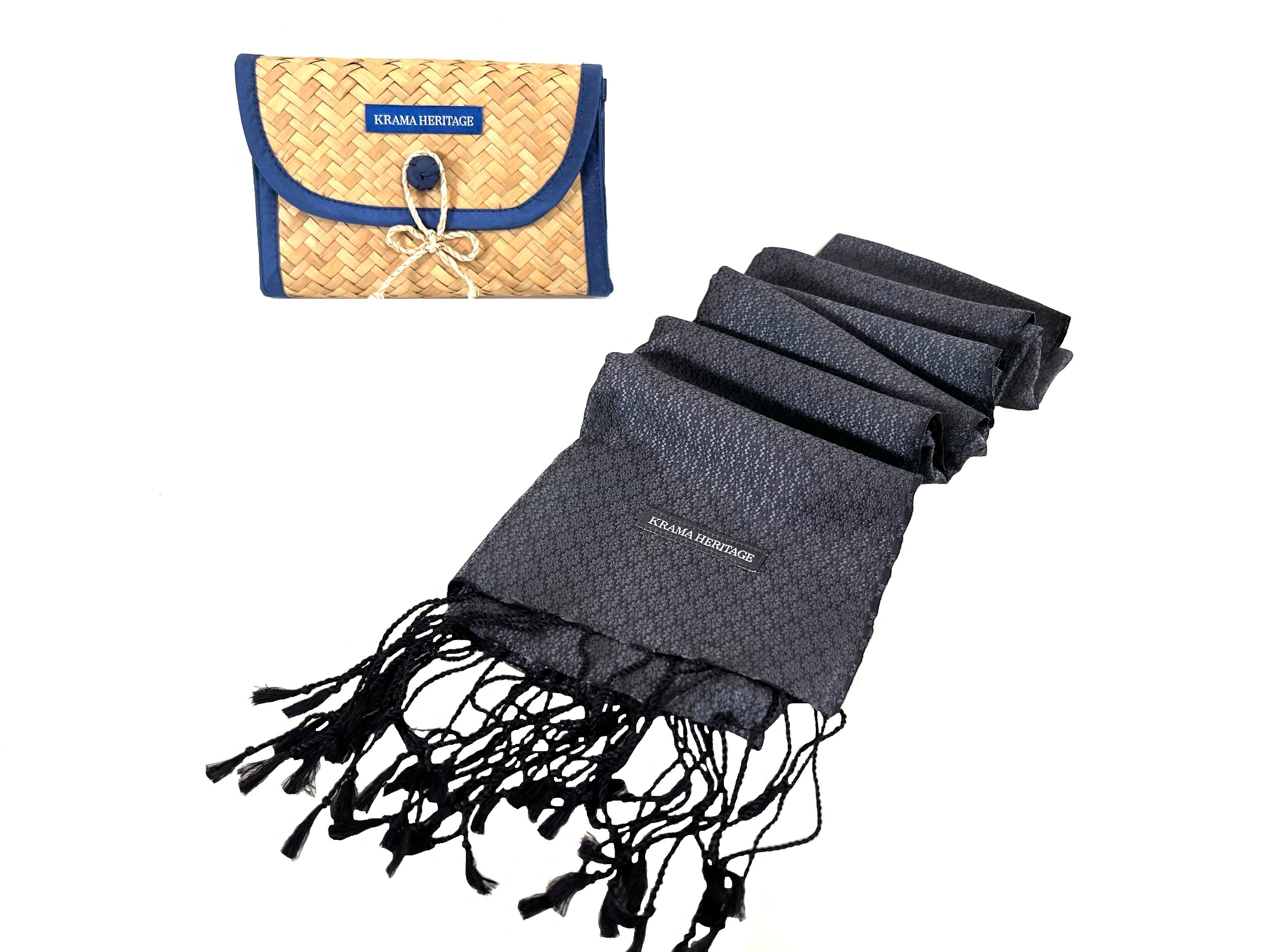 Il Krama di seta di lusso Black Diamond Jasmin