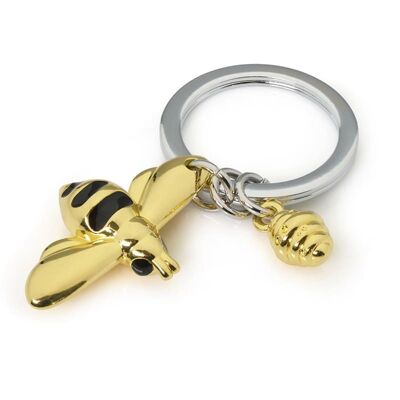 metalmorphose® Animal collection KEYCHAIN - Bee and honey