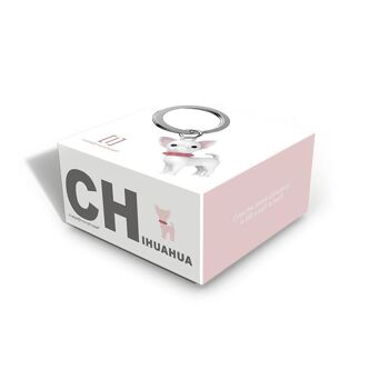 PORTE-CLÉS metalmorphose® Vectorbox - Collection Animal - Design Chihuahua 3