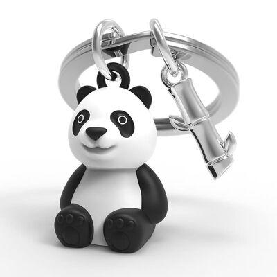 metalmorphose® Vectorbox Animals Panda & Bamboo leaf KEYCHAIN