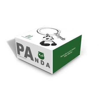 metalmorphose® Vectorbox Animaux Panda & Feuille de Bambou PORTE-CLÉS 3