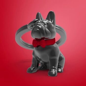 PORTE-CLÉS metalmorphose® Vectorbox - Collection Animal - Design Bulldog - Copyright design déposé 2