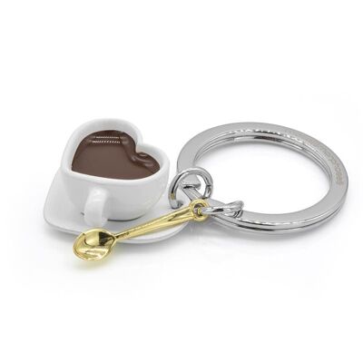 meta[l]morphose® Vectorbox Lifestyle KEYCHAIN - Love Coffee + mini spoon