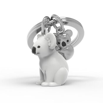 PORTE-CLÉS metalmorphose® Collection Animal - Koala maman & bébé charm 1