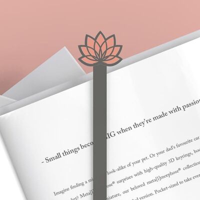 BOOKMARKS meta[l]morphose® Lotus Flower design