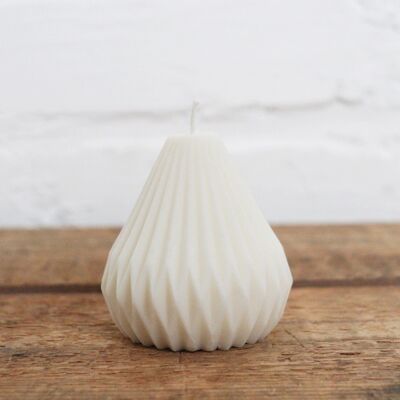 Sustainable candle | Cones | ivory