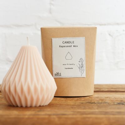 Sustainable candle | Cones | peach