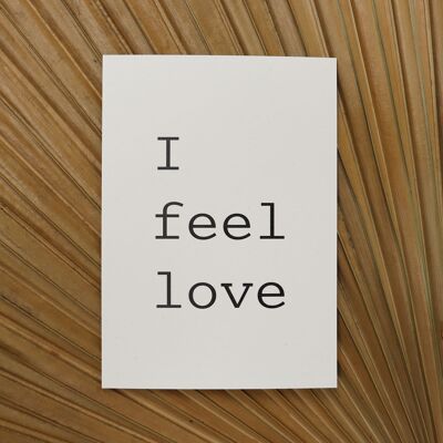 Postkarte | I feel love