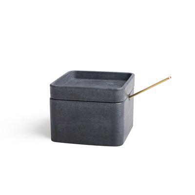 Beton Zuckerdose - Schwarz