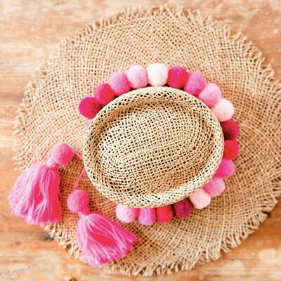 Gorro Pom Pom, rosa