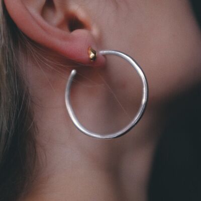 Silver Chunky Mayfair Hoops