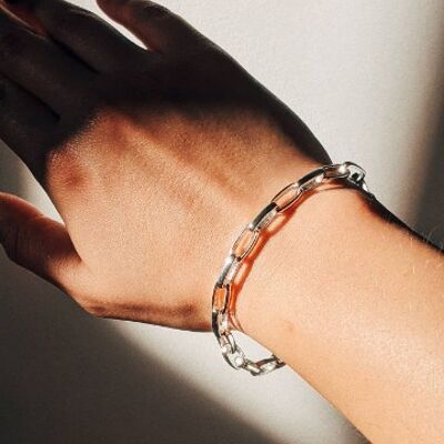 Bracciale a catena in argento Soho