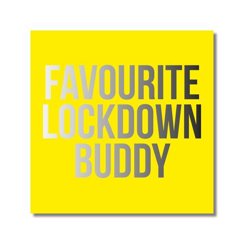 Lockdown buddy