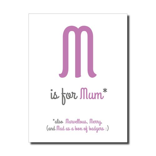 M for mum