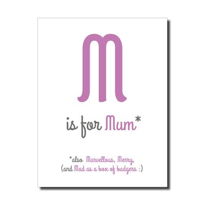 M for mum