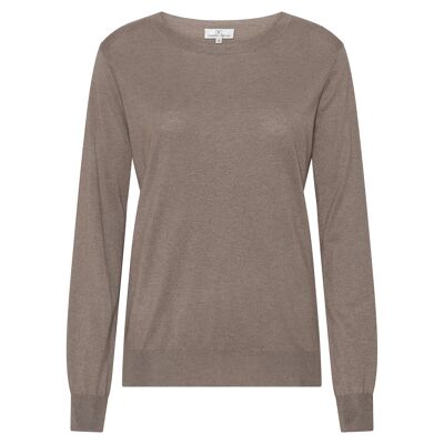 Taupe silk/cashmere sweater