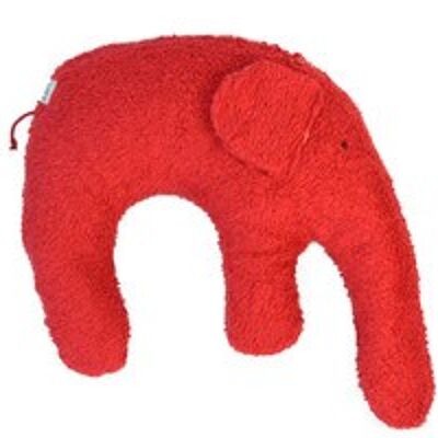 Almohada de peluche bio / eco "Elefante" 100% algodón orgánico / EL-312_R / H