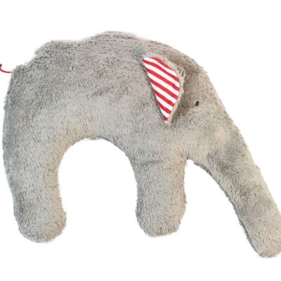 Cojín de peluche bio / eco "Elefante" 100% algodón orgánico / EL-312_GR